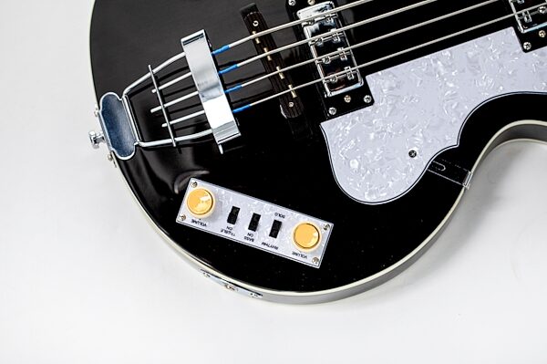 Hofner Ignition Club Electric Bass, Transparent Black, Detail Control Panel
