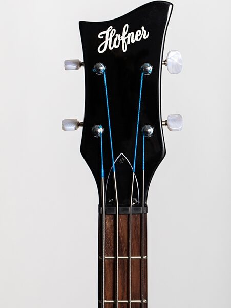 Hofner Ignition Club Electric Bass, Transparent Black, Detail Neck