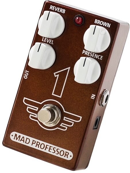 Mad Professor 1 Distortion with Reverb Pedal, Angle