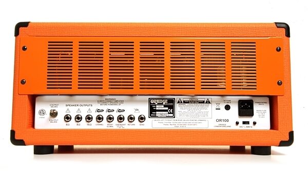 Orange OR100H Dual Guitar Amplifier Head (100 Watts), Back