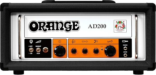 Orange AD200 Bass Amplifier Head (200 Watts), Black, Action Position Back