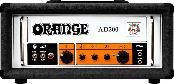 Orange AD200 Bass Amplifier Head (200 Watts), Black, Action Position Back