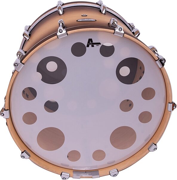 Attack Orbit 2 Bass Drum Head, Clear/White, 22 inch, Action Position Back