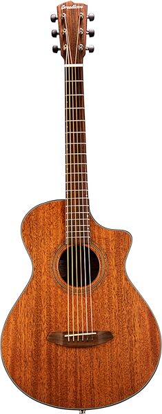 Breedlove Organic Wildwood Parlor Concertina CE Acoustic-Electric Guitar, Action Position Back