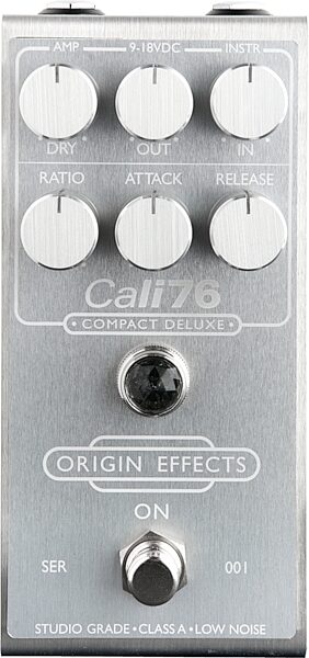 Origin Effects Cali76 Compact Deluxe Compressor Pedal, Action Position Back