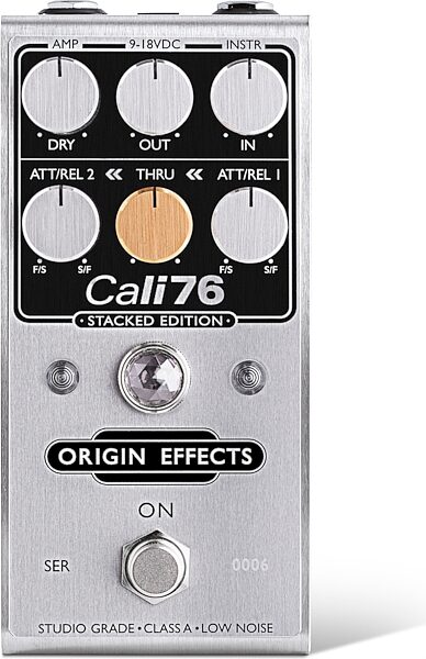 Origin Effects Cali76 Stacked Edition Compressor Pedal, Front