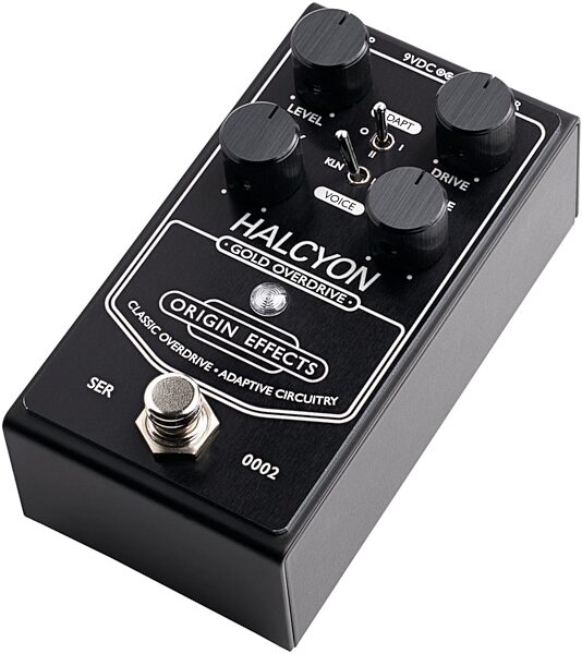 Origin Effects Halcyon Gold Overdrive Pedal, Black, Action Position Back