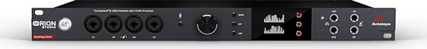 Antelope Audio Orion Studio Synergy Core Thunderbolt 3 and USB Audio Interface, Bundle with Edge Solo modeling mic, Bitwig Studio DAW, and Big 13 FX Package, Front