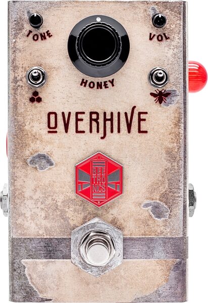 Beetronics Overhive Mid-Gain Overdrive Pedal, Action Position Back