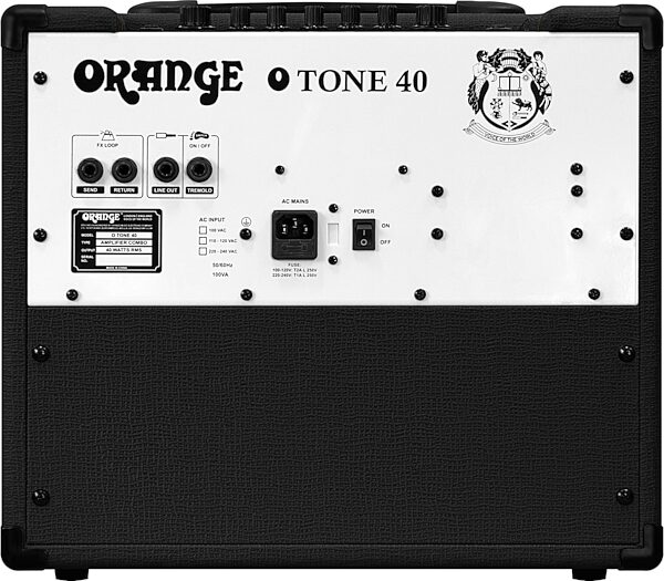 Orange O-TONE 40 Solid-State Guitar Combo Amplifier (40 Watts, 1x12"), Black, Action Position Back