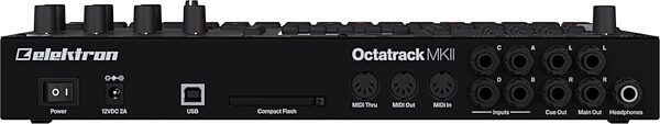 Elektron Octatrack MKII Desktop Sampler Sequencer, Black Edition, Action Position Back