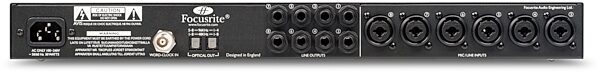Focusrite OctoPre MkII 8-Channel Microphone Preamp, Back