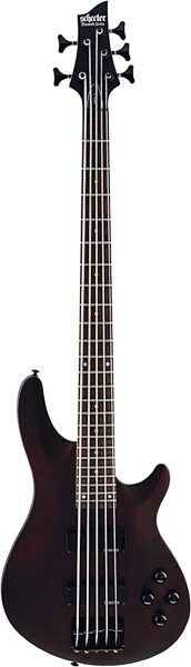 Schecter Omen-5 5-String Electric Bass, Walnut Satin