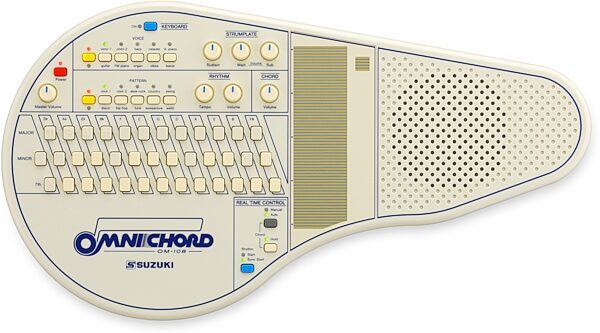 Suzuki OM-108 Omnichord Electronic Instrument, New, Action Position Back