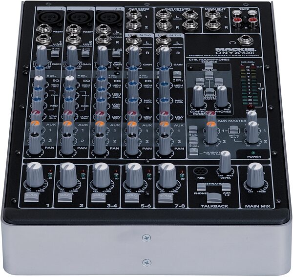 Mackie Onyx 820i 8-Channel Premium Analog Mixer with FireWire Interface, Front