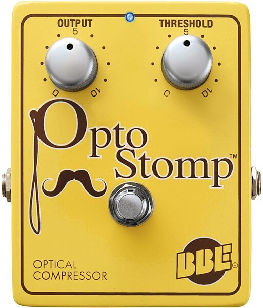 BBE Opto Stomp Optical Compressor Pedal, Front