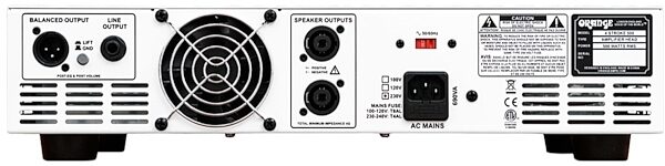 Orange 4 Stroke 500 Bass Amplifier Head (500 Watts), Rear