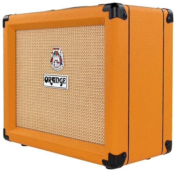 Orange Crush 20RT Guitar Combo Amplifier with Reverb (20 watts, 1x8"), Orange, Angle