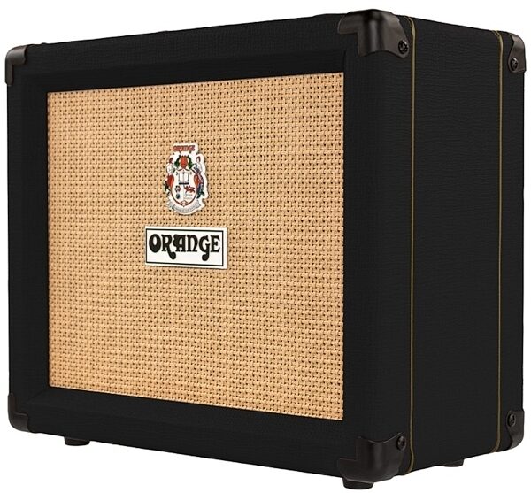 Orange Crush 20RT Guitar Combo Amplifier with Reverb (20 watts, 1x8"), Black, Black Angle