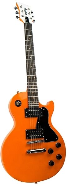 Orange Amplifier + Electric Guitar Beginner Pack, Orange Angle