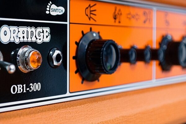 Orange OB1-300 Bass Guitar Combo Amplifier, Orange Closeup