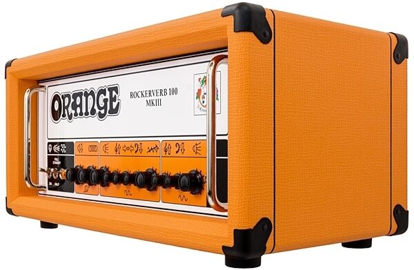 Orange Rockerverb MkIII Guitar Amplifier Head (100 Watts), Orange, Orange Angle