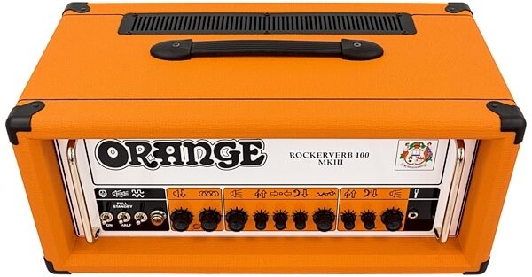 Orange Rockerverb MkIII Guitar Amplifier Head (100 Watts), Orange, Orange Top