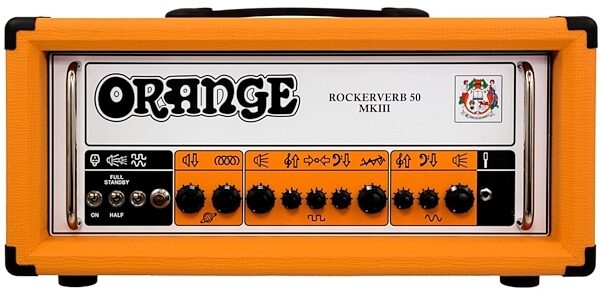 Orange Rockerverb MkIII Guitar Amplifier Head (50 Watts), Orange, Orange