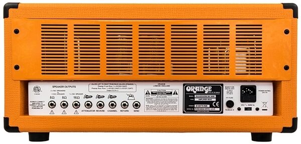 Orange Rockerverb MkIII Guitar Amplifier Head (50 Watts), Orange, Orange Rear