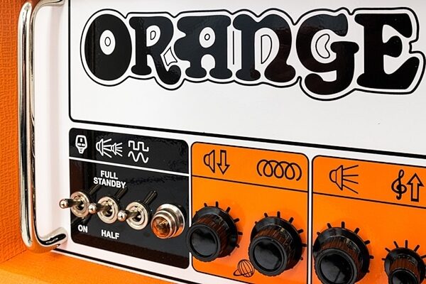 Orange Rockerverb MkIII Guitar Amplifier Head (50 Watts), Orange, Orange Closeup 2