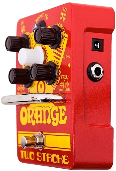 Orange Two Stroke Boost and Equalizer Guitar Pedal, Warehouse Resealed, Angle