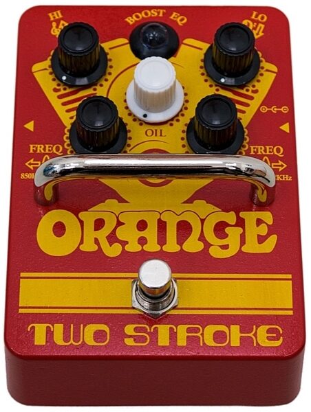 Orange Two Stroke Boost and Equalizer Guitar Pedal, Warehouse Resealed, Front