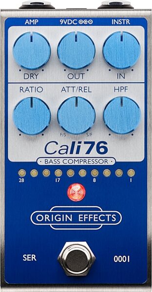Origin Effects Cali76 V2 Bass Compressor Pedal, Super Vintage Blue, Main