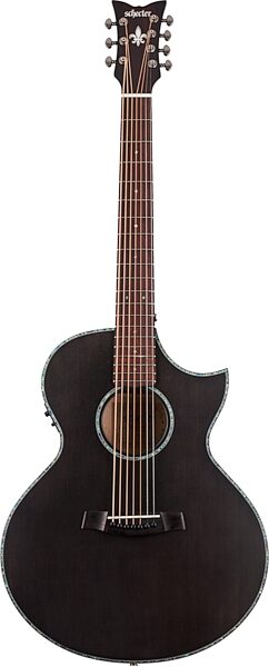 Schecter Orleans Stage 7 Acoustic-Electric Guitar, 7-String, Action Position Back