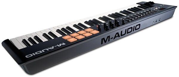 M-Audio Oxygen 61 IV USB MIDI Keyboard Controller, 61-Key, Rear Angle
