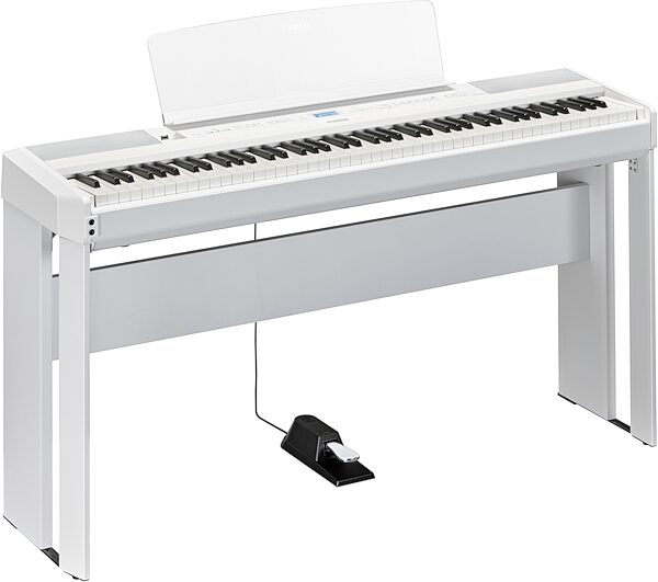 Yamaha P-525 Digital Piano, White, Customer Return, Blemished, Action Position Back
