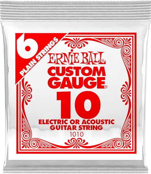 Ernie Ball Plain Steel Electric Guitar String, Action Position Back
