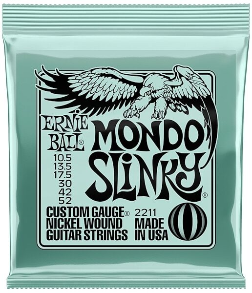 Ernie Ball Mondo Slinky Electric Guitar Strings, New, Main