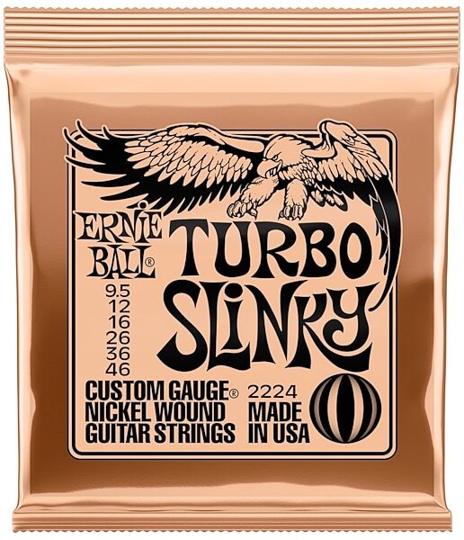 Ernie Ball Turbo Slinky Electric Strings, 3-Pack, Main