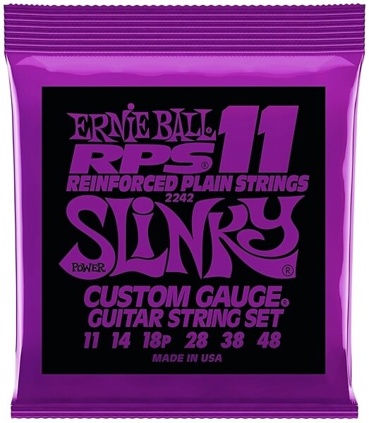 Ernie Ball Power Slinky RPS Nickel Wound Electric Guitar Strings (11-48 Gauge), New, Main