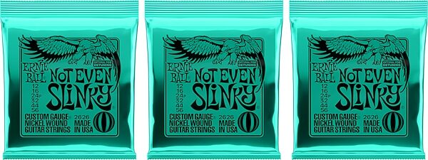 Ernie Ball Not Even Slinky Nickel Wound Electric Guitar Strings - 12-56 Gauge, New, Action Position Back