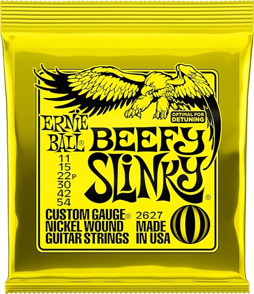Ernie Ball Beefy Slinky Nickel Wound Electric Guitar Strings - 11-54 Gauge, New, Action Position Back