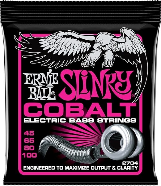 Ernie Ball Slinky Cobalt Electric Bass Strings, New, Main