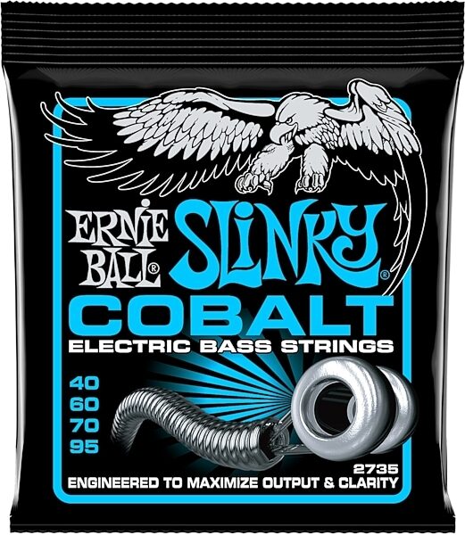 Ernie Ball Extra Slinky Cobalt Bass Set, New, Main