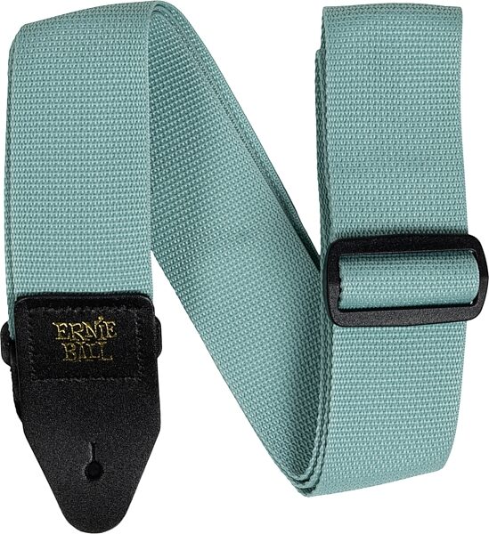 Ernie Ball Polypro Guitar Strap, Tidal Green, Action Position Back