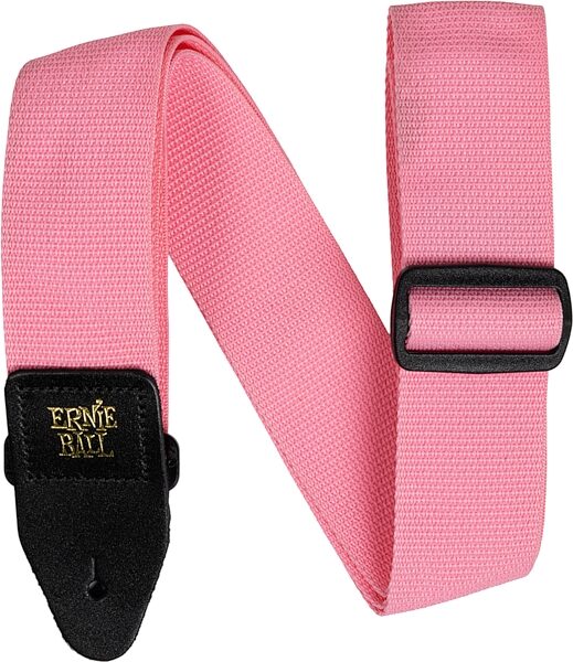 Ernie Ball Polypro Guitar Strap, Pink Sun, Action Position Back