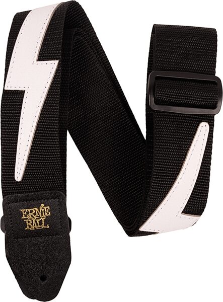 Ernie Ball Premium Guitar Strap, White Lightning, Action Position Back
