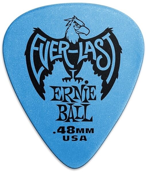 Ernie Ball Everlast Guitar Picks (12-Pack), Blue, Main