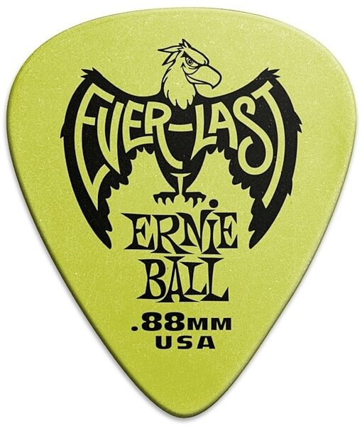 Ernie Ball Everlast Guitar Picks (12-Pack), Green, Main