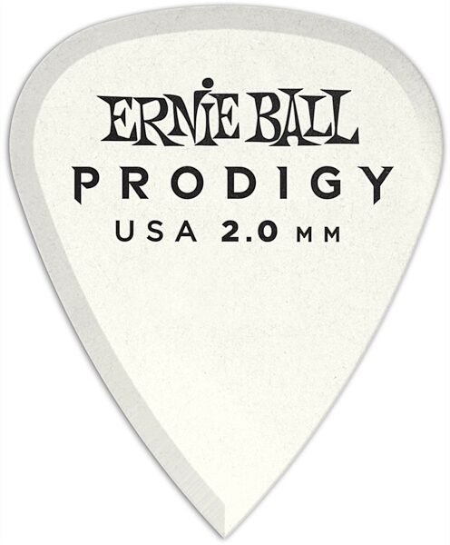 Ernie Ball Prodigy Standard Guitar Picks (6-Pack), White, 2.0mm, View